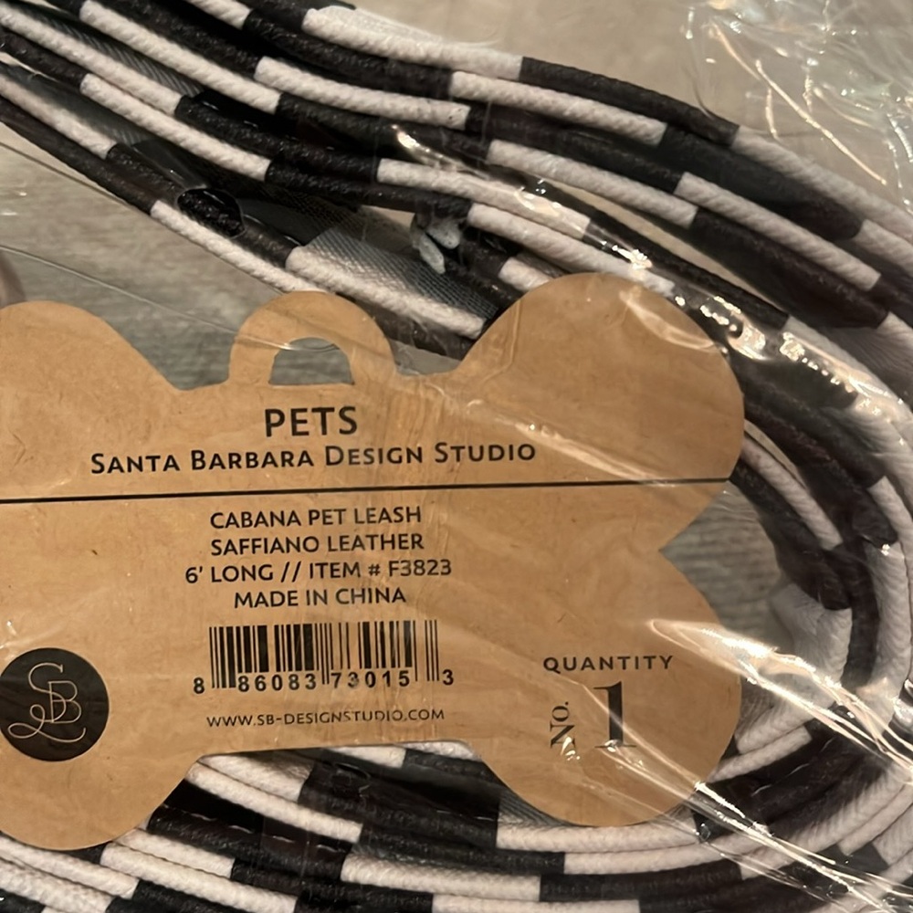 Cabana Saffiano Leather Pet Leash/NWT - Picture 6 of 7